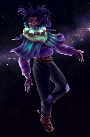 A painted full body of my character Carrie.